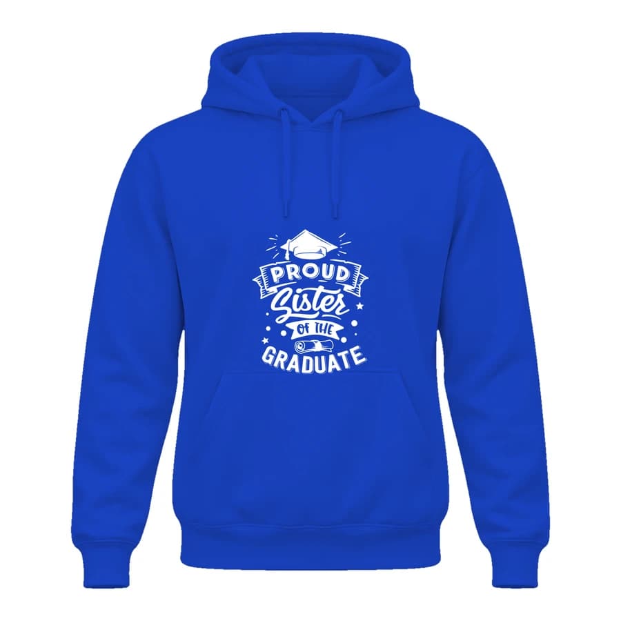Hoodie — Fierté de famille — الأمام — أزرق
